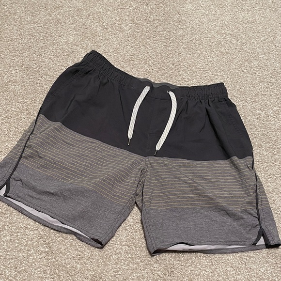 Vuori Other - Vuori Black and Gray Striped Shorts
